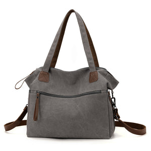Canvas Messenger Bag with Multiple Pockets for Work Travel and Daily - Multi Pocket Teleplus
