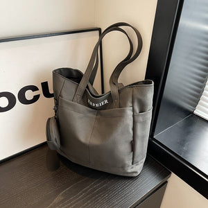 Canvas Shoulder Leisure Bag for Commuter and Daily - Teleplus Commuters canvas shoulder leisure class commuter tote bag