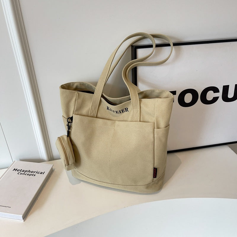 Canvas Shoulder Leisure Bag for Commuter and Daily - Teleplus Commuters canvas shoulder leisure class commuter tote bag