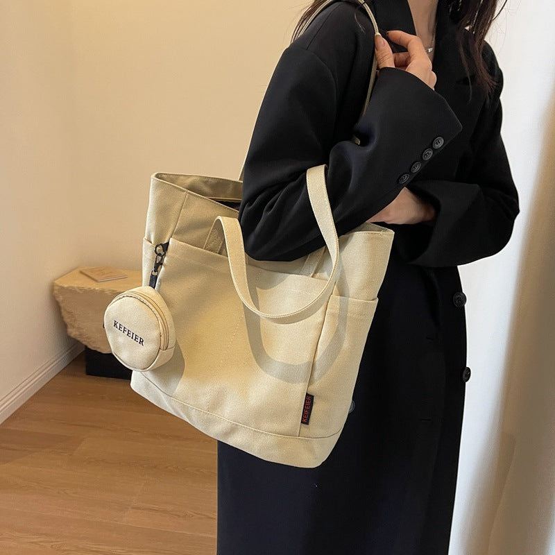 Canvas Shoulder Leisure Bag for Commuter and Daily - Teleplus Commuters canvas shoulder leisure class commuter tote bag