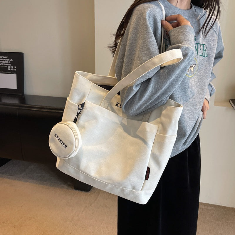 Canvas Shoulder Leisure Bag for Commuter and Daily - Teleplus Commuters canvas shoulder leisure class commuter tote bag