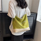 Canvas Tote Bag with Zipper Pockets Soft Handle Urban Travel Handbag