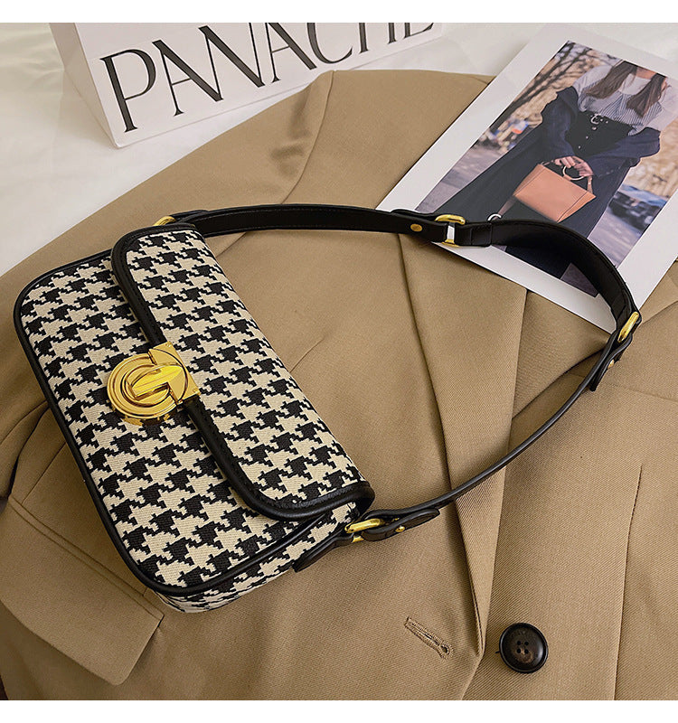 Canvas Underarm Baguette Bag with Adjustable Shoulder Straps - Teleplus shoulder underarm baguette bag