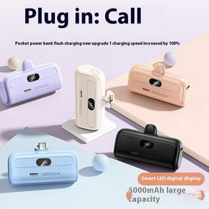 Capsule 5000 MA Emergency Power Bank - Capsule 5000 MA Emergency Power Bank Compact Design