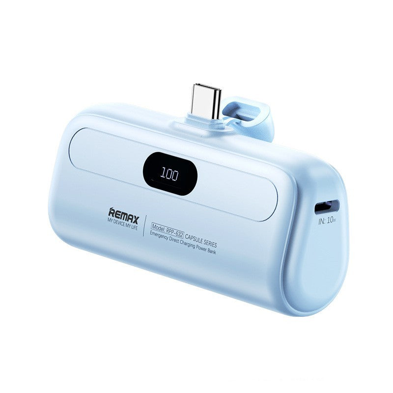 Capsule 5000 MA Emergency Power Bank - Capsule 5000 MA Emergency Power Bank Compact Design