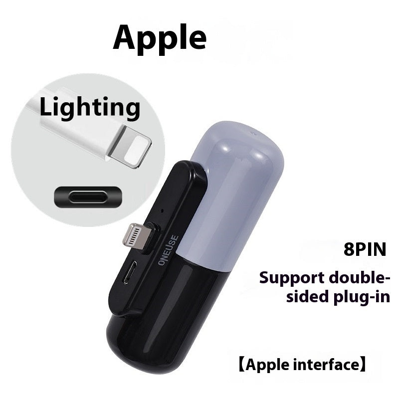 Capsule Android Portable Power Bank 5000mAh Fast Charge for Smartphones - capsule android portable fast charge power