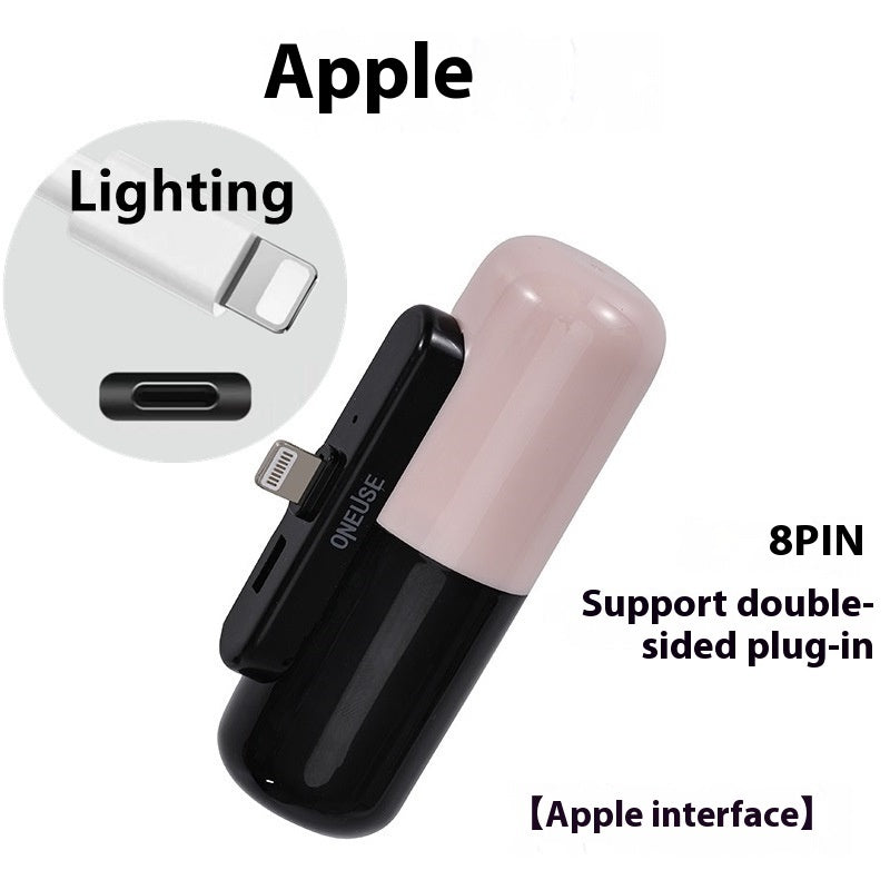 Capsule Android Portable Power Bank 5000mAh Fast Charge for Smartphones - capsule android portable fast charge power