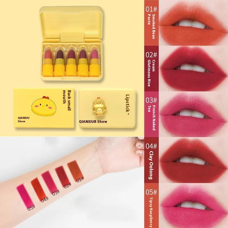 Capsule Lipstick Matte Gift Sets with Fog Feeling and - Teleplus fog feeling capsule lipstick matte