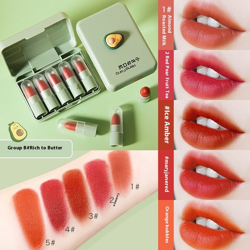Capsule Lipstick Matte Gift Sets with Fog Feeling and - Teleplus fog feeling capsule lipstick matte