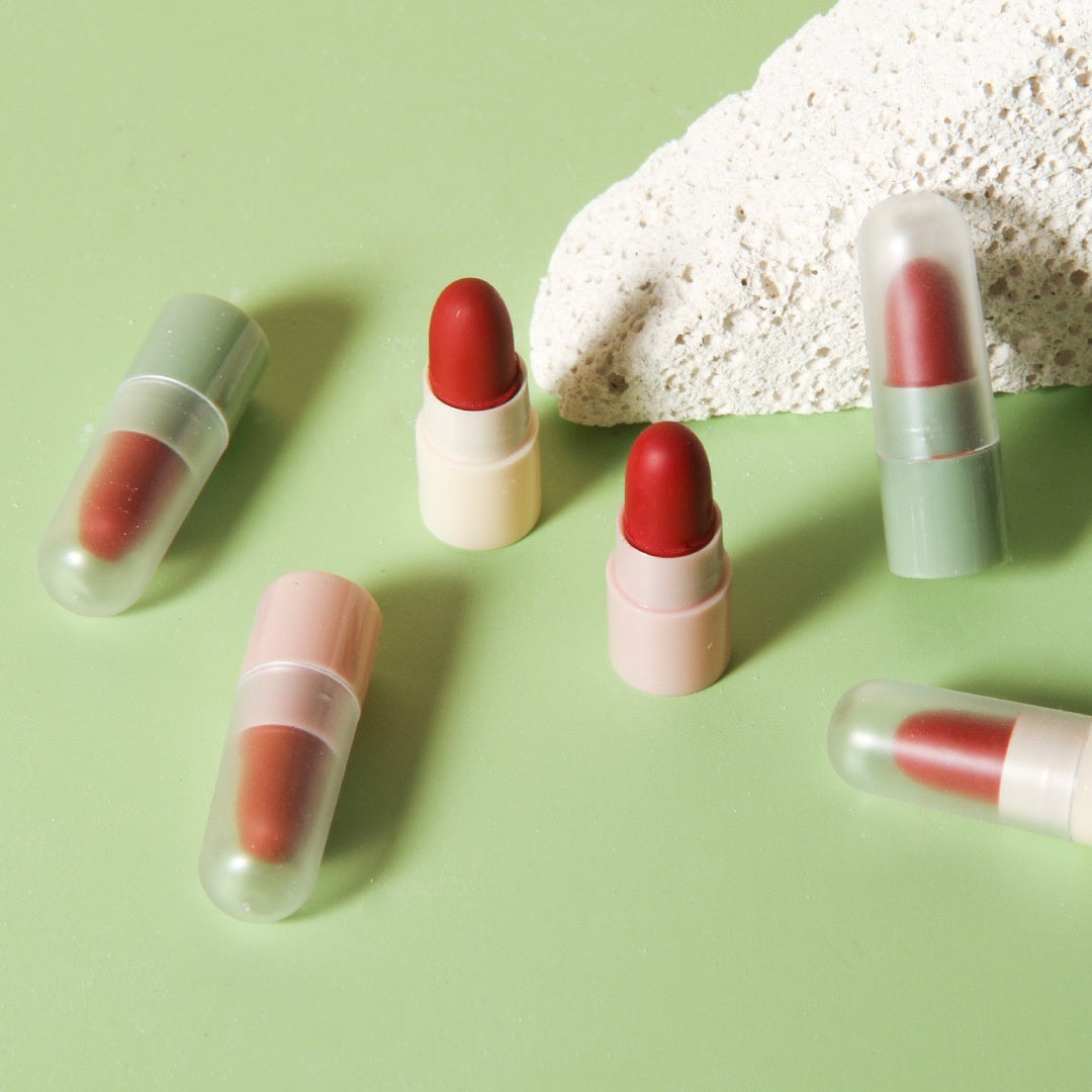 Capsule Lipstick Matte Gift Sets with Fog Feeling and - Teleplus fog feeling capsule lipstick matte