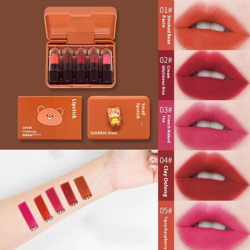 Capsule Lipstick Matte Gift Sets with Fog Feeling and - Teleplus fog feeling capsule lipstick matte