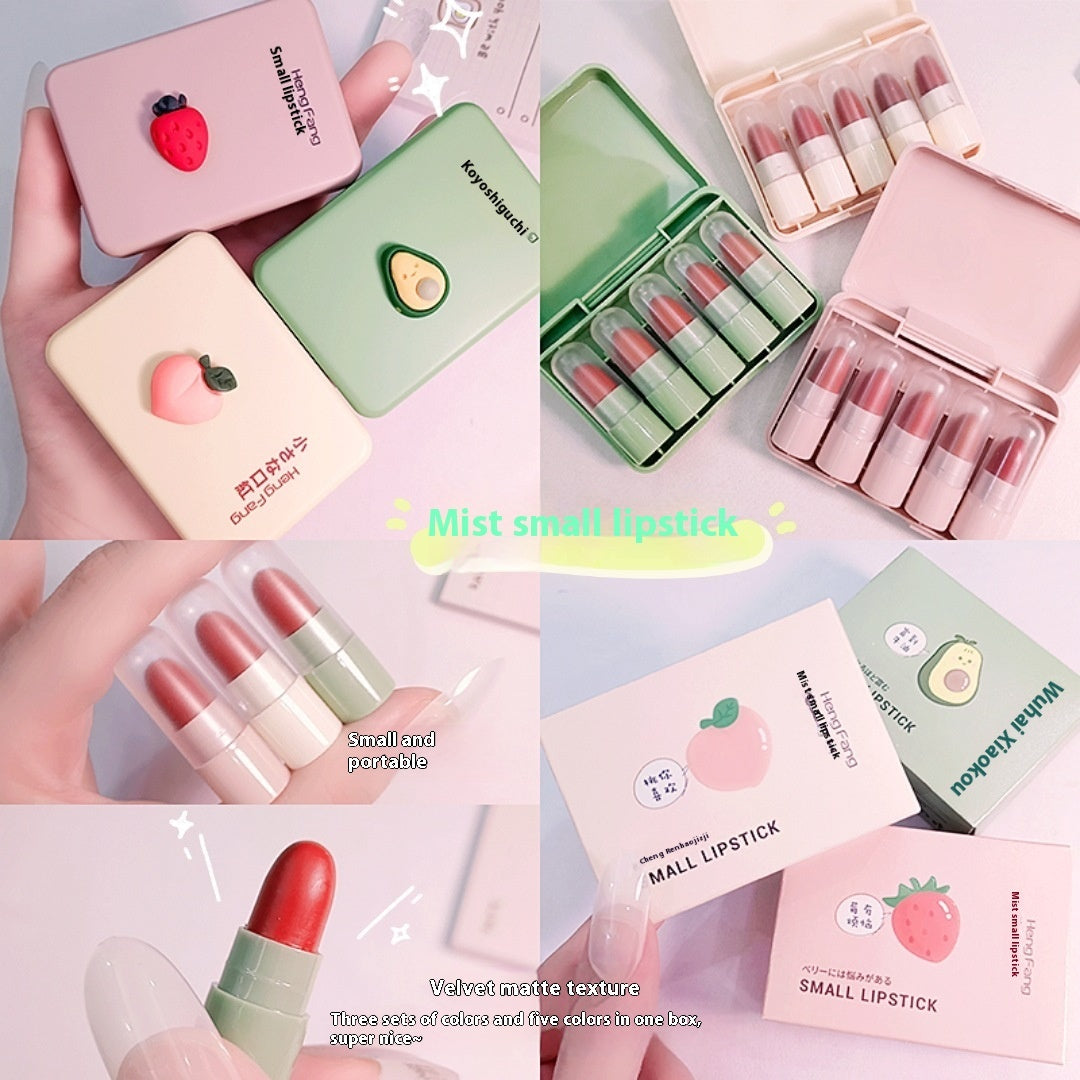 Capsule Lipstick Matte Gift Sets with Fog Feeling and - Teleplus fog feeling capsule lipstick matte
