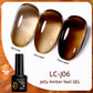 Caramel Amber UV Polish Ice Gel with Frosted and Matte Finishes - amber uv polish ice gel caramel