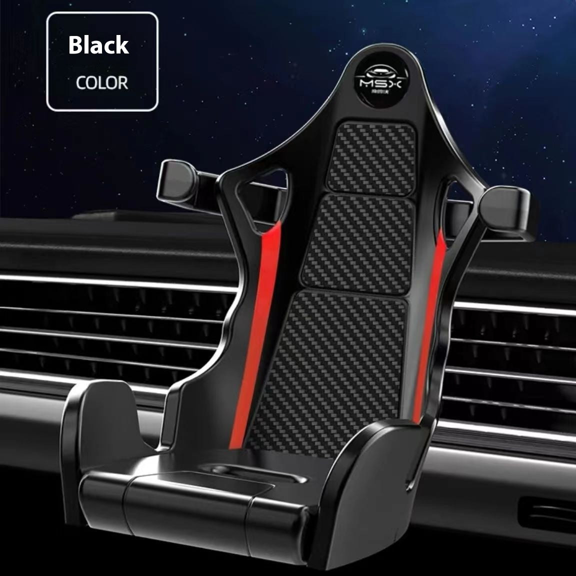 Carbon Fiber Air Outlet for Car Phone Holders in Multiple Colors - carbon fiber air outlet car phone holder