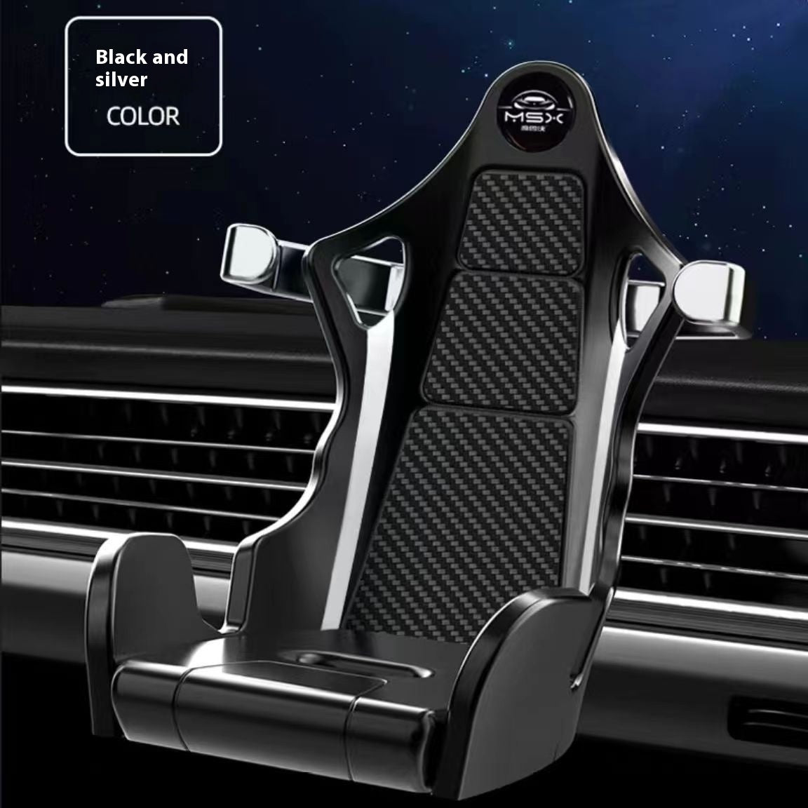 Carbon Fiber Air Outlet for Car Phone Holders in Multiple Colors - carbon fiber air outlet car phone holder