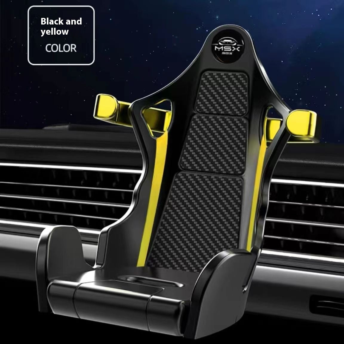 Carbon Fiber Air Outlet for Car Phone Holders in Multiple Colors - carbon fiber air outlet car phone holder