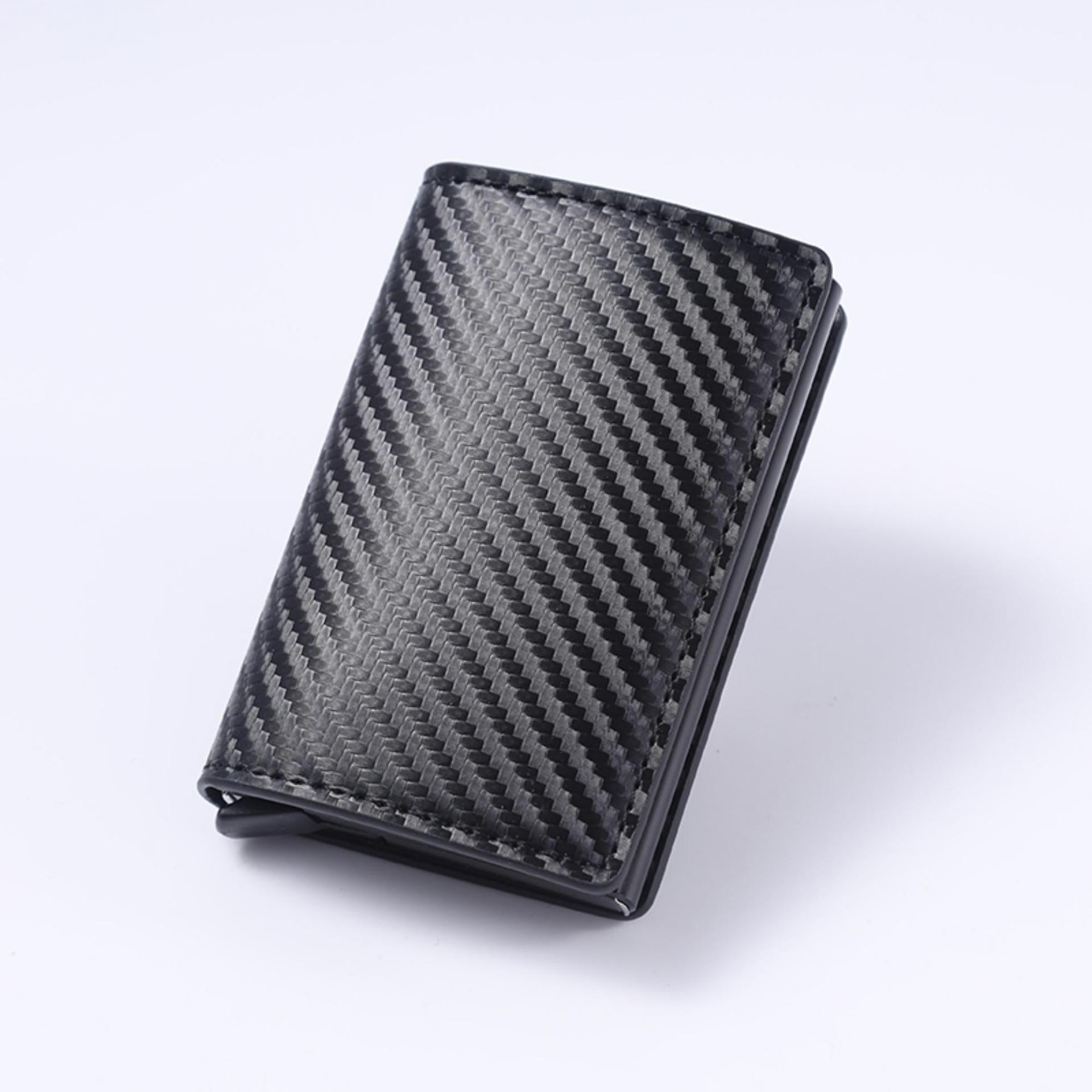 Carbon Fiber and PU Card Holder for United States CHF Markets - Steal Your Style with Anti-Theft Wallet united states