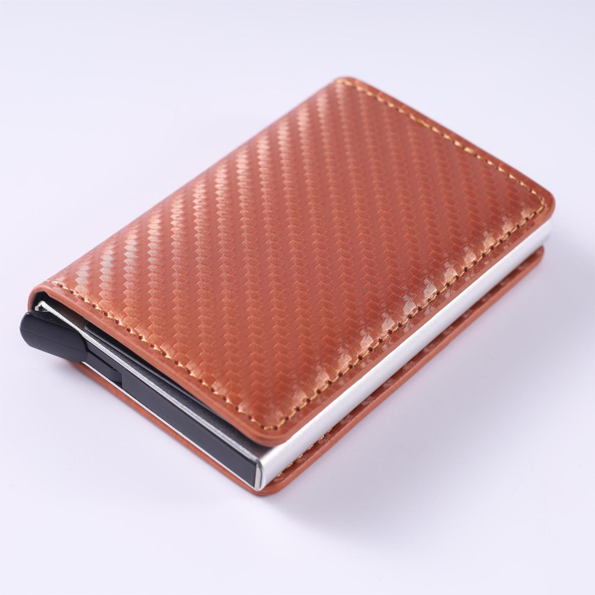Carbon Fiber and PU Card Holder for United States CHF Markets - Steal Your Style with Anti-Theft Wallet united states