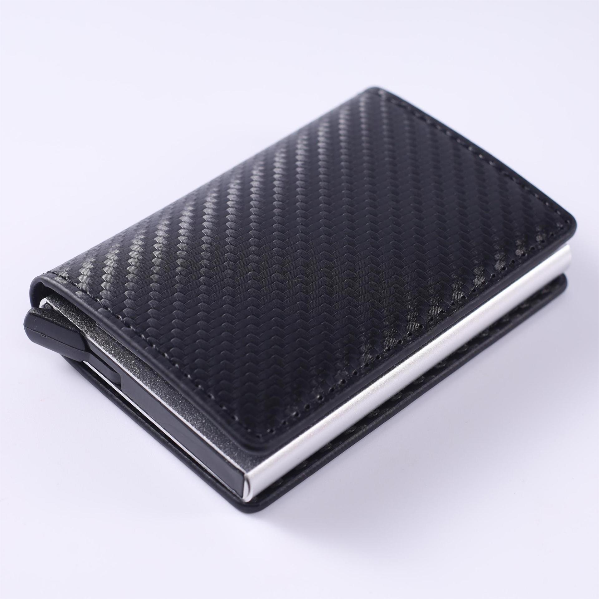 Carbon Fiber and PU Card Holder for United States CHF Markets - Steal Your Style with Anti-Theft Wallet united states
