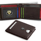 Carbon Fiber Business Wallet Anti-Theft RFID Blocking Leather Card Holder - carbon fiber