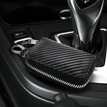 Carbon Fiber Keys Box with Nano Shielding for Urban Car Security - Unlock Style Shield carbon fiber car shield keys box