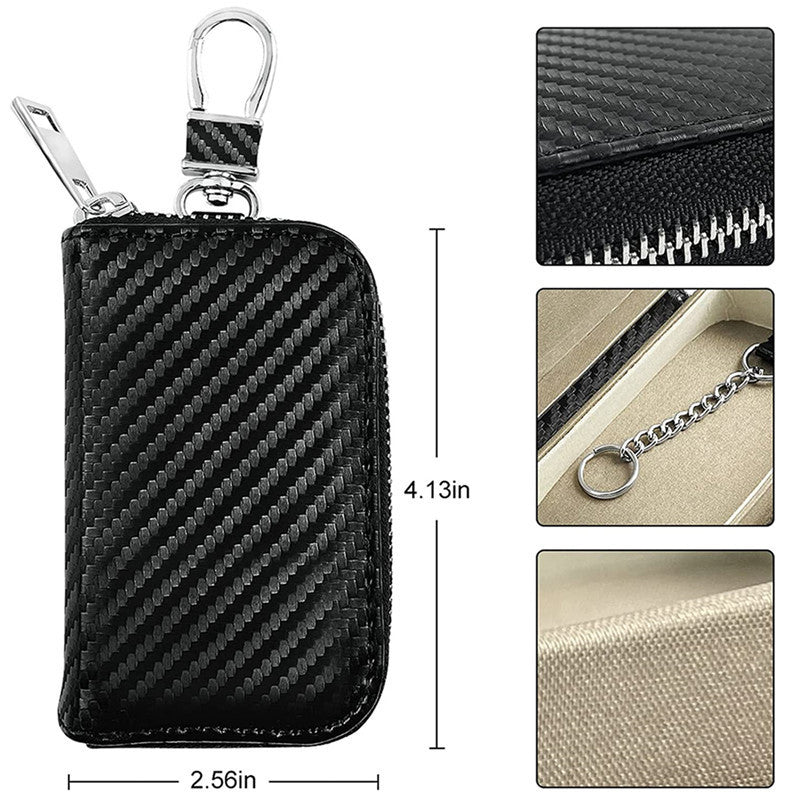 Carbon Fiber Keys Box with Nano Shielding for Urban Car Security - Unlock Style Shield carbon fiber car shield keys box