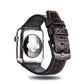 Carbon Fiber Leather Watch Strap Compatible with iPhone Models - Time to Be Fancy carbon fiber leather watch