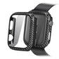 Carbon Fiber Leather Watch Strap Compatible with iPhone Models - Time to Be Fancy carbon fiber leather watch