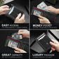Carbon Fiber Metal Wallet RFID Blocking Slim Card Holder for Men and Women - metal wallet