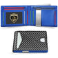 Carbon Fiber Metal Wallet RFID Blocking Slim Card Holder for Men and Women - metal wallet