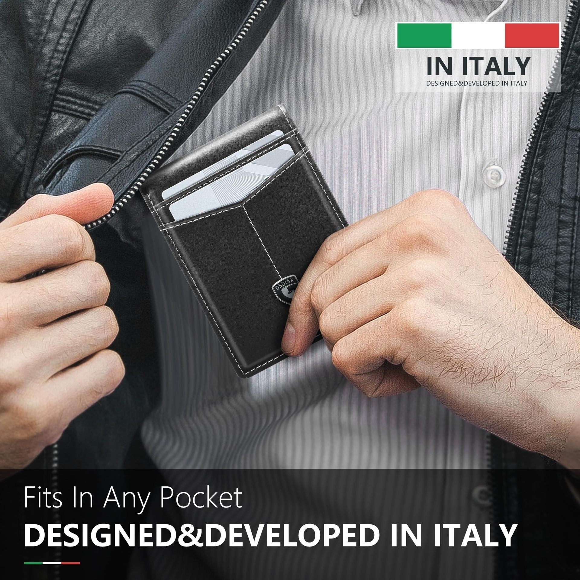 Carbon Fiber Metal Wallet RFID Blocking Slim Card Holder for Men and Women