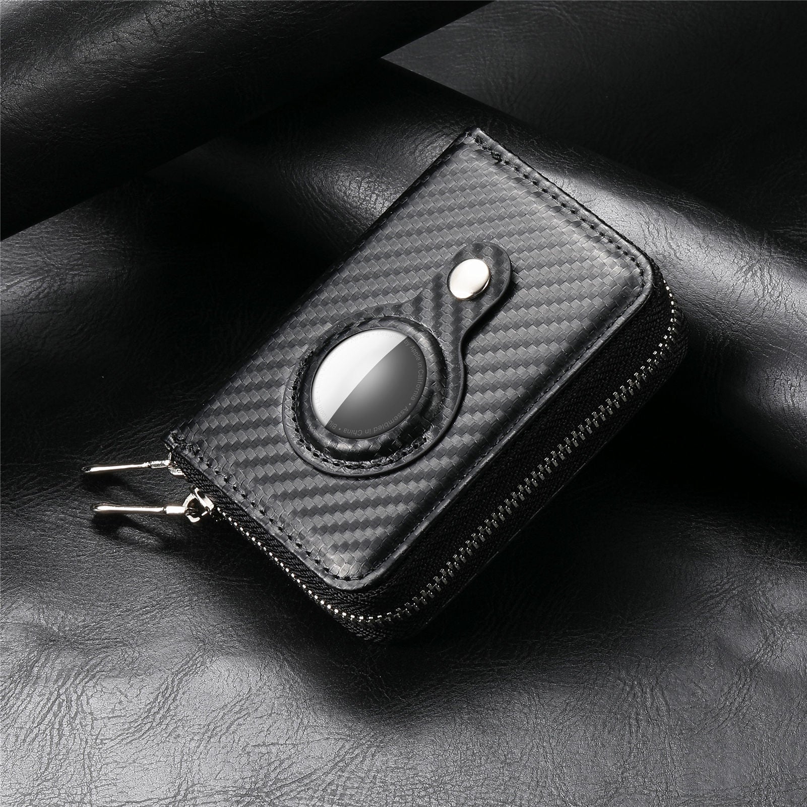 Carbon Fiber Pattern PU Lining Wallet Unisex Waterproof Anti-Theft Storage - Teleplus carbon fiber