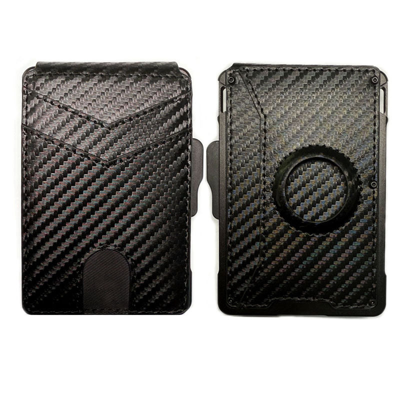 Carbon Fiber RFID Blocking Wallet Anti-Theft Slim Bifold for Men and Women
