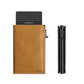 Carbon Fiber RFID Blocking Wallet Slim Bifold Mens Leather Card Holder