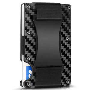 Carbon Fiber Wallet with Open Metal Card Holder and Internal Change Slot - for Your Inner Aluminum Alloy Hero carbon