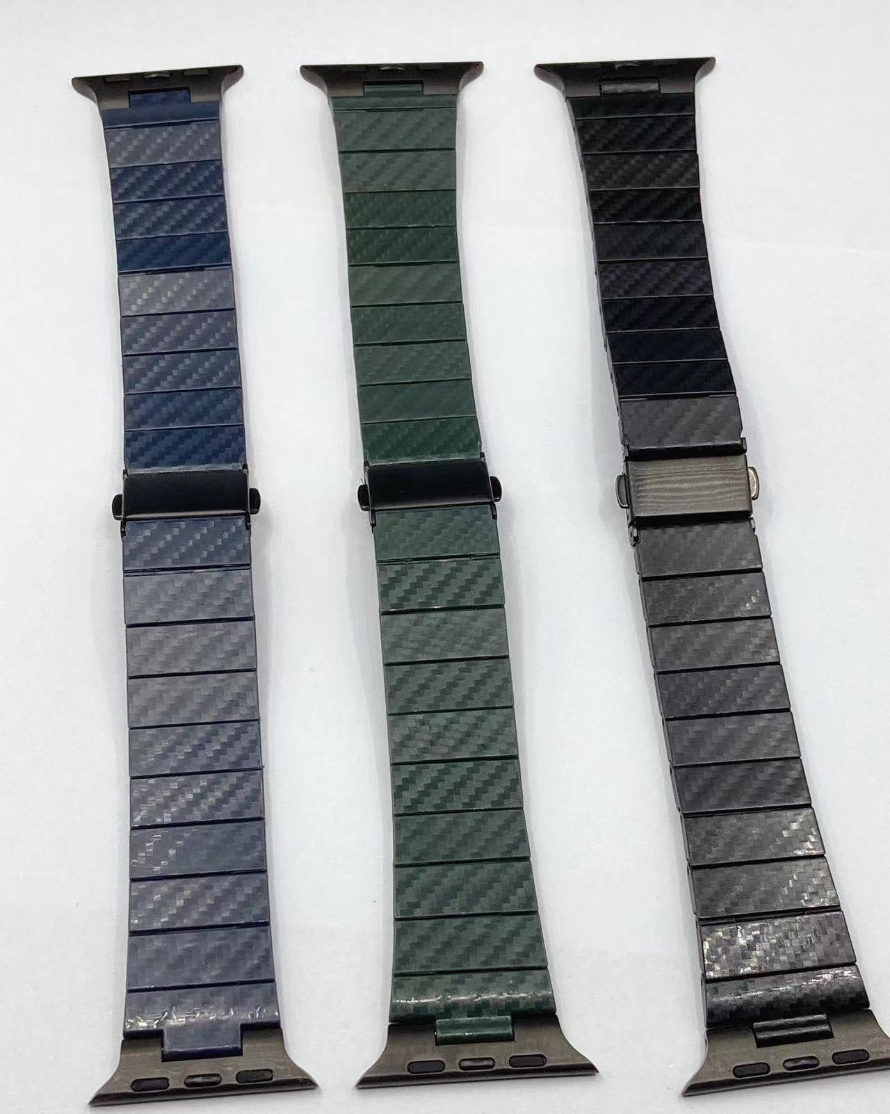 Carbon Fiber Watch Band Suitable For Iwatch876543SE Generation Watch - Carbon Fiber Watch Band for iWatch 876543 SE