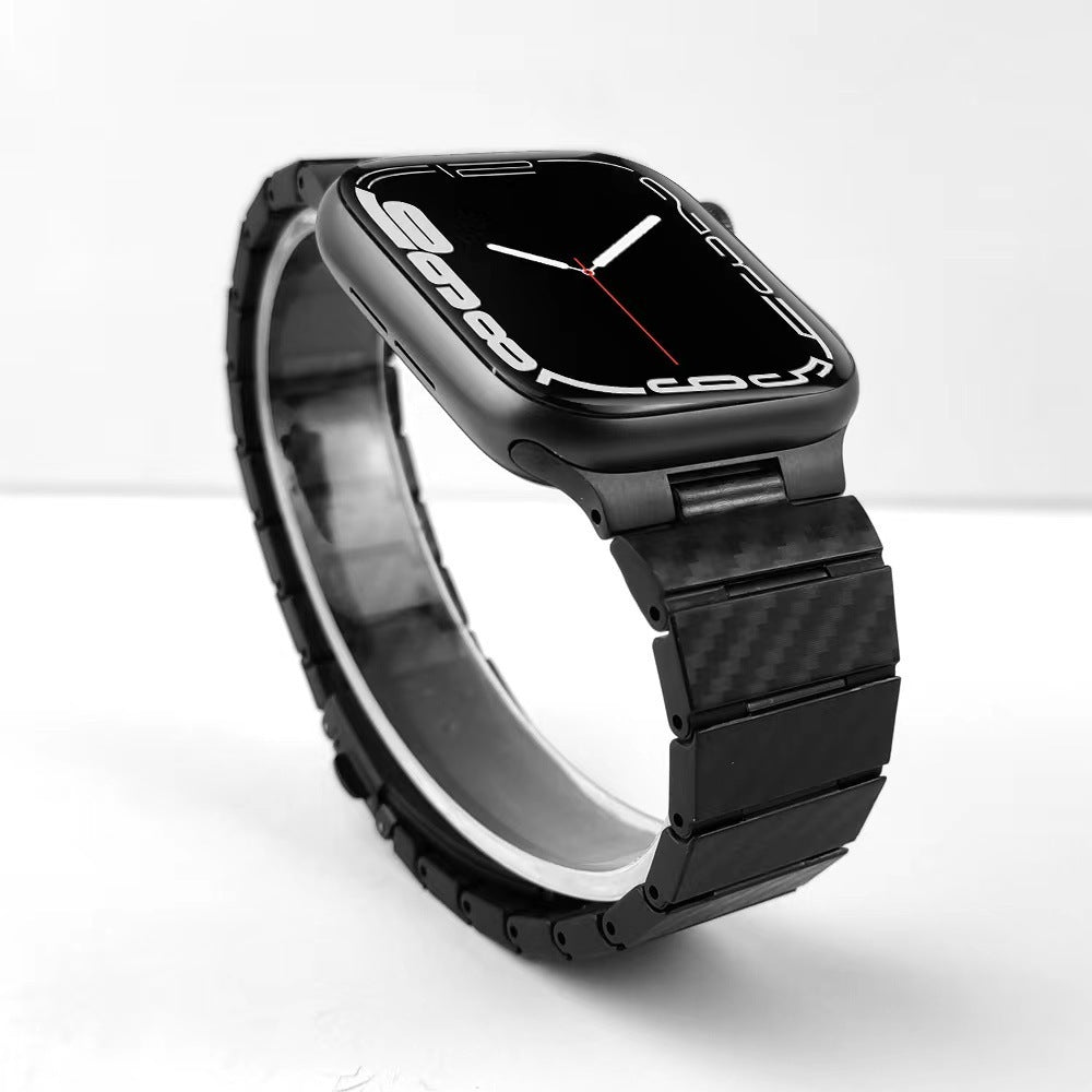 Carbon Fiber Watch Band Suitable For Iwatch876543SE Generation Watch - Carbon Fiber Watch Band for iWatch 876543 SE