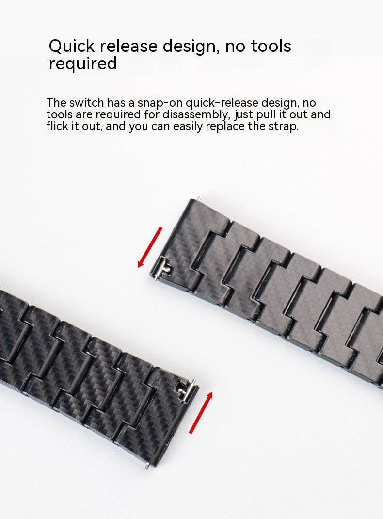 Carbon Fiber Watch Band Suitable For Iwatch876543SE Generation Watch - Carbon Fiber Watch Band for iWatch 876543 SE