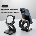 Carbon Fiber Wireless Charger with Magnetic Suction in United States - Charge Like a Pro Magic united states chf carbon