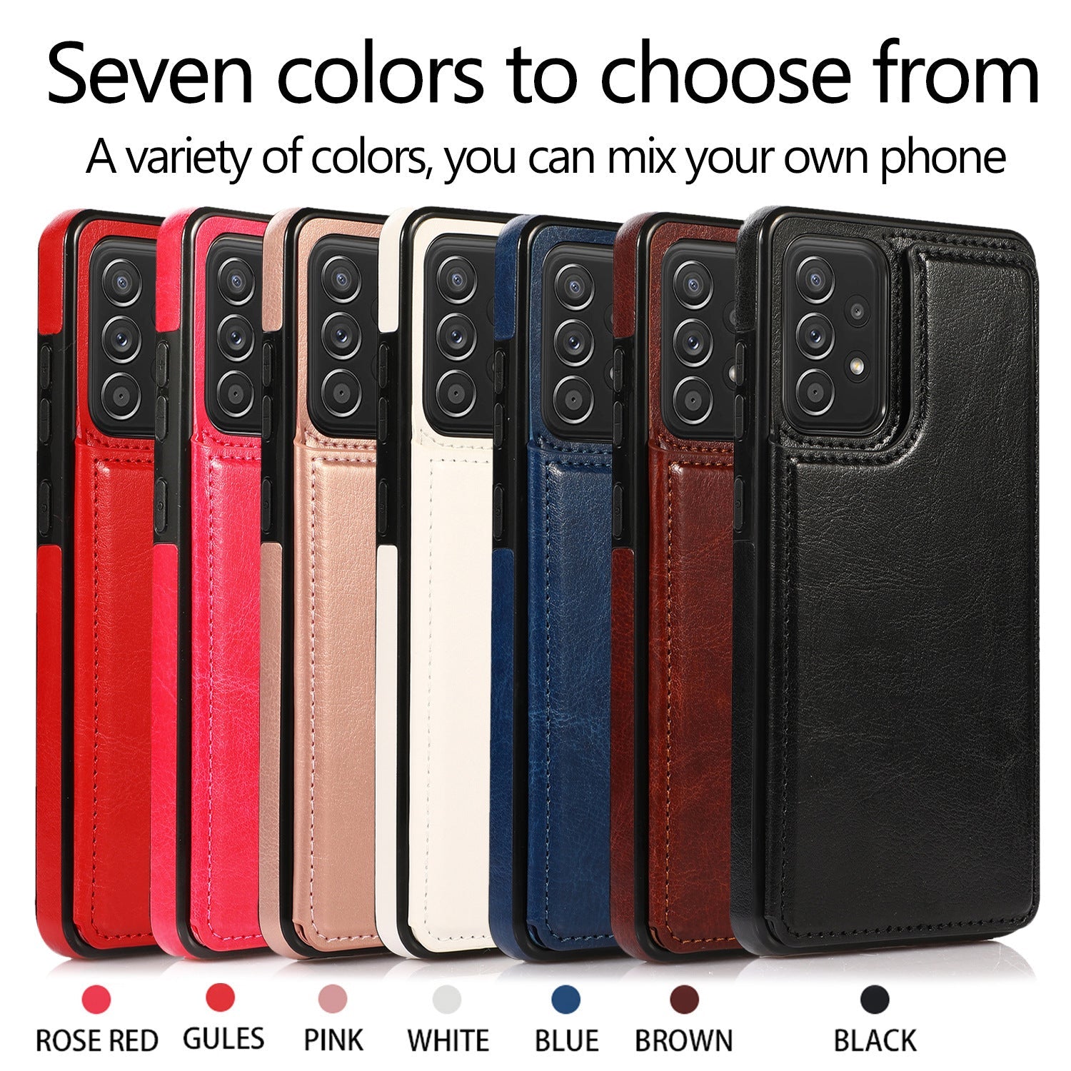 Card Leather Flip Phone Case Cover - Card Leather Flip Phone Case Cover for Samsung Models