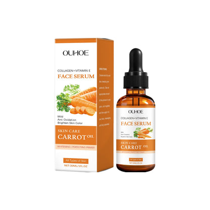 Carrot Extract Vitamin E Collagen Face Serum for Brightening and Hydration
