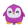 Cartoon de 2 a 6 anos de idade, bolsa de jardim de infância do jardim de infância do jardim de infância - Pinguim roxo