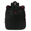 Cartoon Animal Plush Children's Backpack - Black