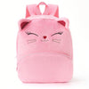 Cartoon Animal Plush Children's Backpack - Peach