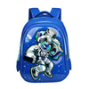 Cartoon Breathable Burden-reducing Children's Backpack - Blue Spaceman