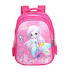 Cartoon Breathable Burden-reducing Children's Backpack - Rose Red Mermaid