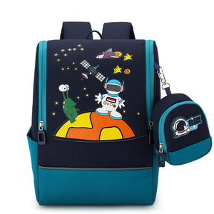 Cartoon Animation Polyester Fiber Backpack for School Education and Travel - Laugh Your Way to with Backpacks united