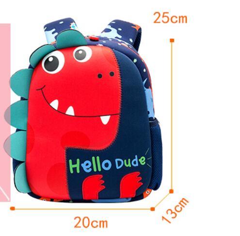 Cartoon Cute Children Kindergarten Dinosaur School Bag - Naughty Dinosaur School Bag for Tiny T-Rexes