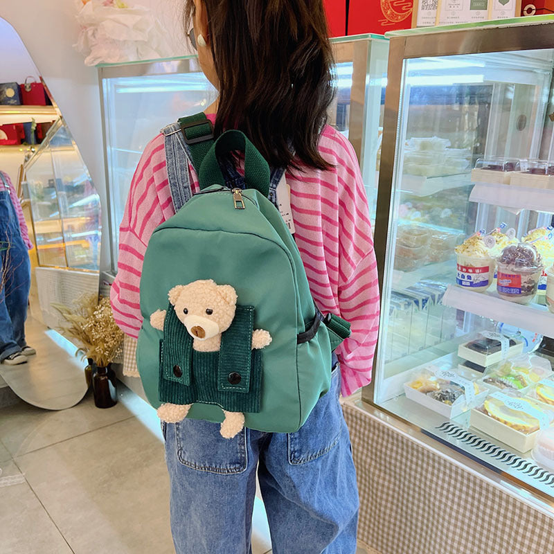 Cartoon Cute Little Bear Kindergarten School Bag - Cartoon Bear Bag for Tiny Tots on the Go