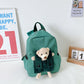 Cartoon Cute Little Bear Kindergarten School Bag - Cartoon Bear Bag for Tiny Tots on the Go